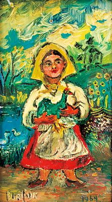 ** David Davidovich Burliuk - ** David Davidovich Burliuk 1882-1967 (Ukrainian, American) Peasant 