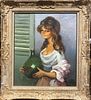 ** Marcel Dyf - ** Marcel Dyf 
1899-1985 (French) 
Pauline, la Gitane 
oil on canvas 
71x58 cm תמונה - 4