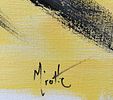 ** Jean Miotte - ** Jean Miotte 1926-2016 (French) Untitled acrylic on canvas 65x100 cm signed תמונה - 2