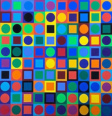 ** Victor Vasarely - ** Victor Vasarely 1906-1997 (Hungarian, French) Vasarely Planetary Folklore 