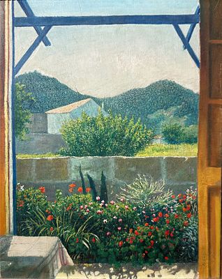 ** Arthur Segal - ** Arthur Segal 1857-1944 (Romanian) Palma de Mallorca, 1935 oil on panel 