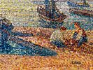 ** Yvonne Canu - ** Yvonne Canu 
1921-2008 (French) 
The quays of St Tropez 
oil on canvas 
50x66 תמונה - 1