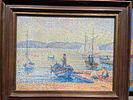 ** Yvonne Canu - ** Yvonne Canu 
1921-2008 (French) 
The quays of St Tropez 
oil on canvas 
50x66 תמונה - 4
