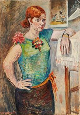 ** Constantin Terechkovitch - ** Constantin Terechkovitch 
1902-1978 (Russian) 
Portrait of a 