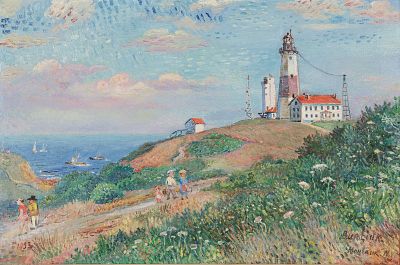 ** David Davidovich Burliuk - ** David Davidovich Burliuk 1882-1967 (Ukrainian, American) Montauk 
