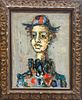 ** Paul Aizpiri - ** Paul Aizpiri 1919 -2016 (French) Harlequin oil on canvas 65x50 signed lower תמונה - 1