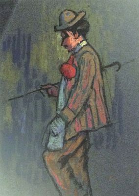 ** Charles Theodore Bichet - ** Charles Theodore Bichet 1863-1929 (French) Gentleman standing 