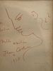 ** Jean Cocteau - ** Jean Cocteau 1889-1963 (French) Figure, 1958 red pencil on paper 18.50x13 cm תמונה - 1