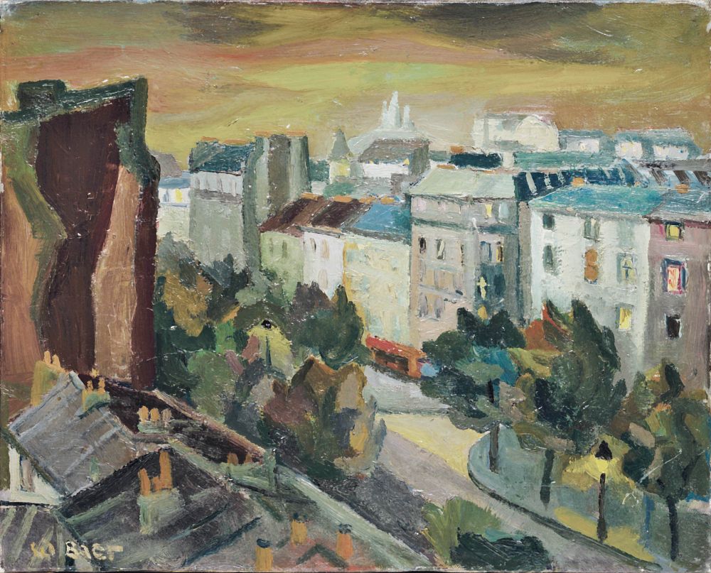 ** Oswald Baer - ** Oswald Baer 
1906-1941 (German) 
Berlin, 1930's 
oil on panel 
38x46 cm 