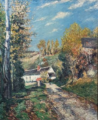 ** Victor Alfred Paul Vignon - ** Victor Alfred Paul Vignon 1847-1909 (French) House in landscape 