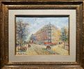 ** Hugues Claude Pissarro - ** Hugues Claude Pissarro 
b.1935 (French) 
Street in Paris 
oil on תמונה - 2