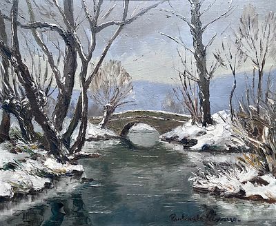 ** Paul-Emile Pissarro - ** Paul-Emile Pissarro 1884-1972 (French) Old bridge over the Epte oil on 