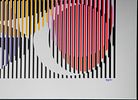 ** Yaacov Agam - ** Yaacov Agam 
b.1928 (Israeli) 
Cosmic Relationship, circa 1979 
serigraph on תמונה - 4