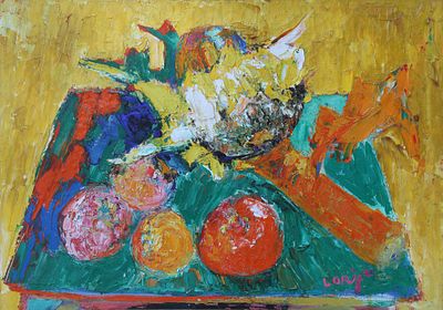 ** Bernard Lorjou - ** Bernard Lorjou 1908-1986 (French) Still life oil on canvas 65x92 cm signed 