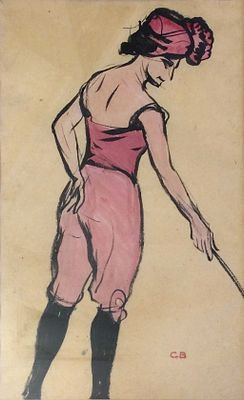 ** Charles Theodore Bichet - ** Charles Theodore Bichet 1863-1929 (French) Female standing 