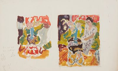 ** Jean Jules Louis Cavaillטs - ** Jean Jules Louis Cavaillטs 1901-1977 (French) Bouquets et Femme 