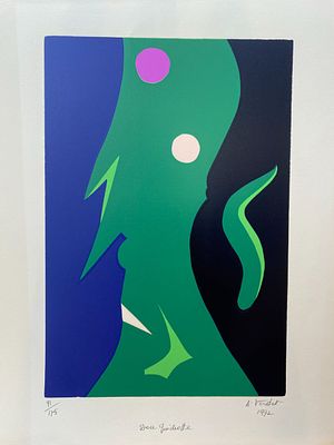 ** Andre Verdet - ** Andre Verdet 1913-2004 (French) Untitled lithograph 66x50 cm signed and 