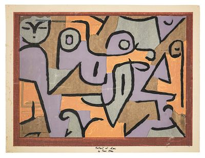 ** Paul Klee - ** Paul Klee 1879-1940 (Swiss) Portrait of Moe (Young Moe) serigraph identified 