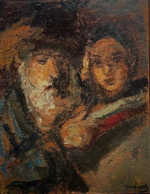 ** Mane Katz - ** Mane Katz 1894-1962 (Ukrainian, French) Study oil on canvas mounted on panel 