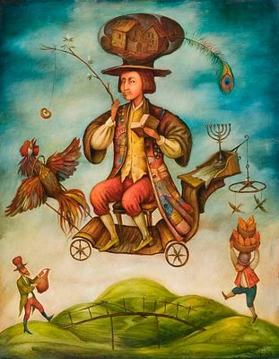 ** Boris Shapiro - ** Boris Shapiro b.1968 (Russian, Israeli) Joseph oil on canvas 91x71 cm signed 