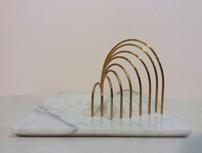 Yaacov Agam - Yaacov Agam 1928-2026 (Israeli) Kahala welcome 9 Gates, c. 1970 chrome plated brass 
