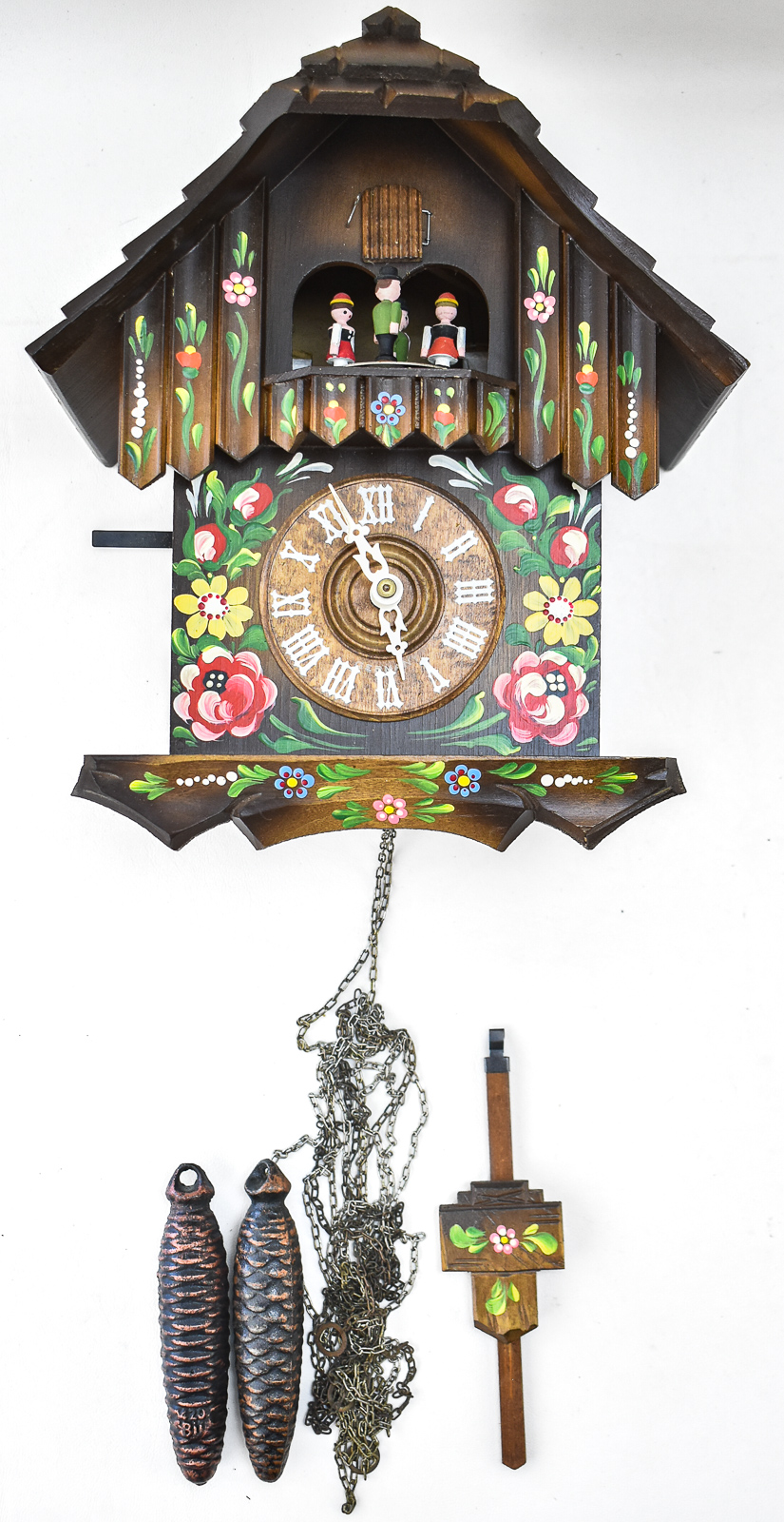Lot 274 - VINTAGE GUEISSAZ-JACCARD SWISS MUSICAL CUCKOO CLOCK