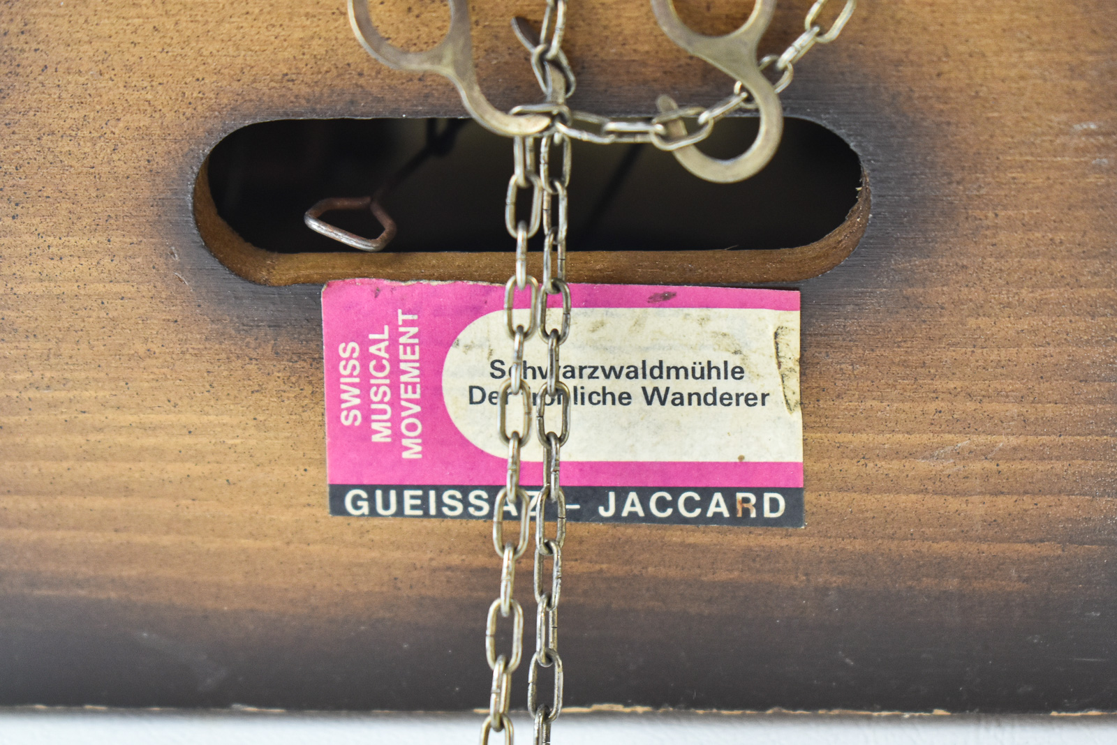 Lot 274 - VINTAGE GUEISSAZ-JACCARD SWISS MUSICAL CUCKOO CLOCK