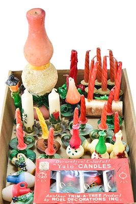 VINTAGE CHRISTMAS LANTERN/LIGHTING CANDLES: GURLEY & NOEL DECORATIONS INCORPORATED. This lot 