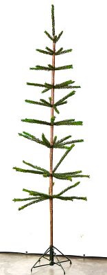VINTAGE METAL WIRE CHRISTMAS TREE. A vintage artificial metal wire Christmas tree measuring 66" H.