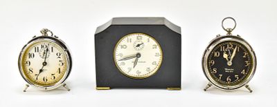 SETH THOMAS ART DECO BAKELITE ALARM CLOCK & MORE. Includes a Seth Thomas Art Deco alarm clock 