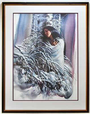 LEE BOGLE "DREAMS OF WINTER" SIGNED ARTIST PROOF LIMITED EDITION LITHOGRAPH. Limited edition 
