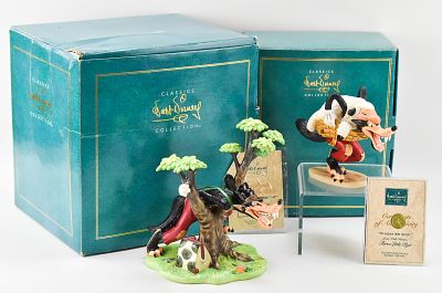 WALT DISNEY CLASSICS COLLECTION THREE LITTLE PIGS SERIES FIGURINES. Includes Walt Disney 