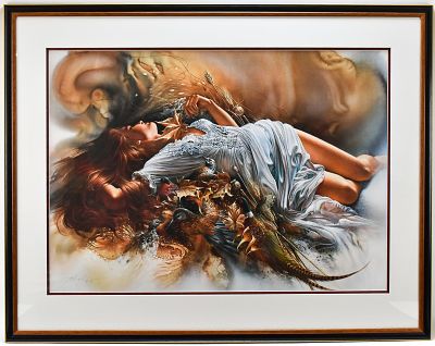 LEE BOGLE "DREAMS OF AUTUMN" SIGNED ARTIST PROOF. Artist proof limited edition lithograph on 