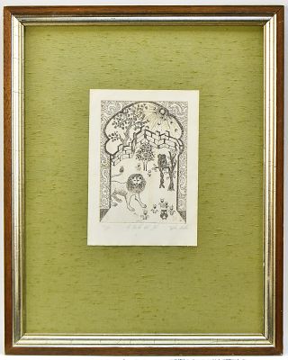 VIOLA MORALES "LA PUERTA DEL SOL" SIGNED LIMITED EDITION ETCHING. Limited edition etching on 