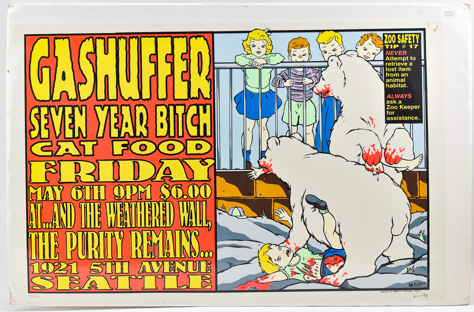 Frank Kozik “AFFA 98” Silkscreen ポスター Frank Kozik “AFFA 98” Silkscreen ポスター Frank Kozik “AFFA 98