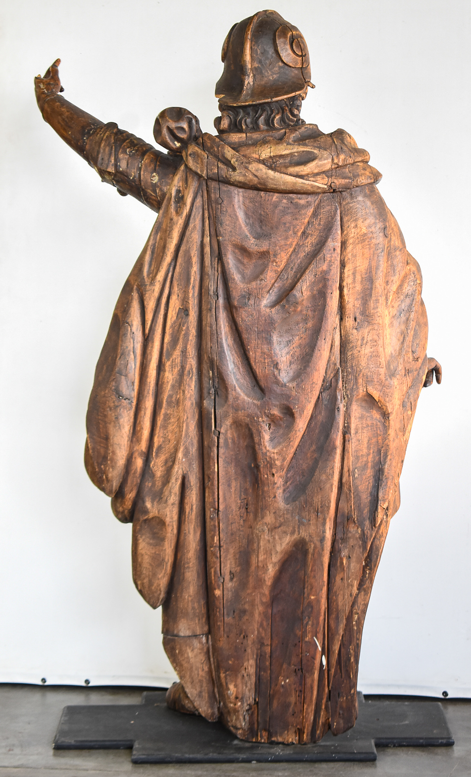 18TH CENTURY SAINT FLORIAN OAK STATUE