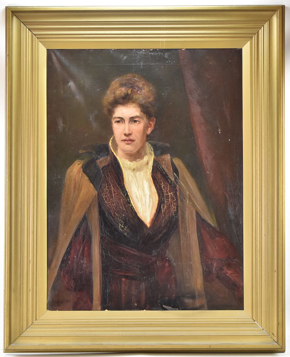 MILDRED PALMER OIL PORTRAIT BY M. GOVAN