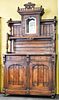 LATE VICTORIAN EASTLAKE MARBLE TOP SIDEBOARD