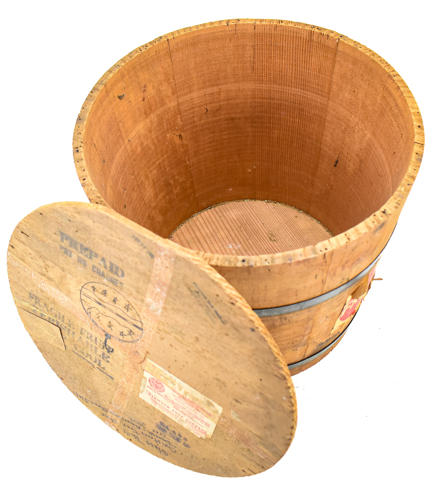 AMERICAN PINE STAVED PLANT BUCKET