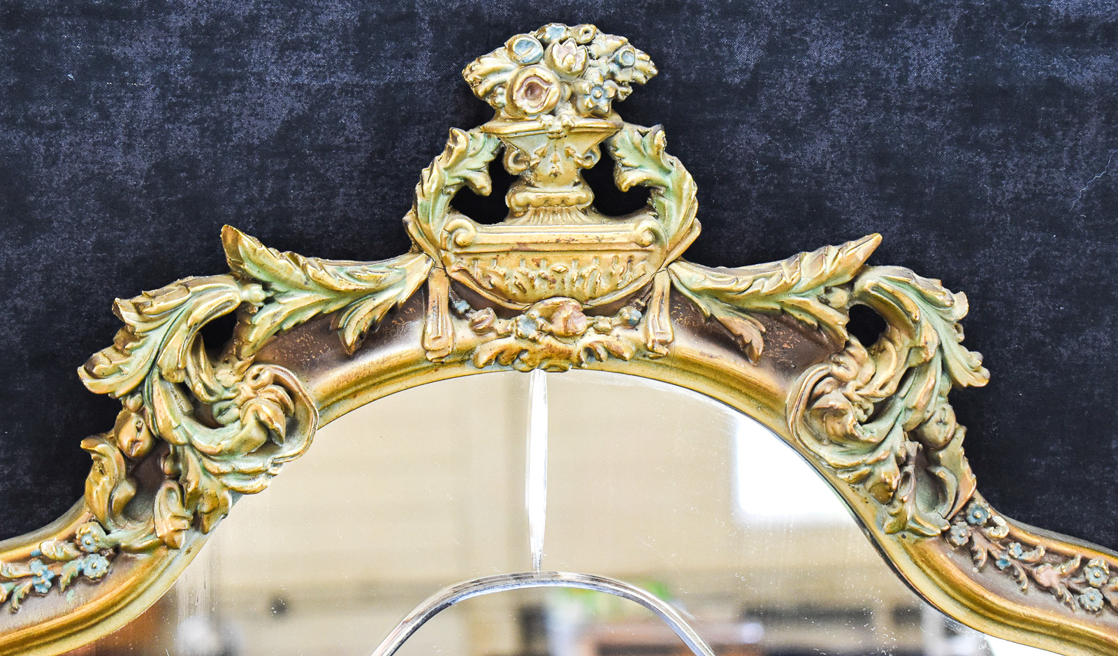 FRENCH LOUIS XV REVIVAL STYLE GILTWOOD MIRROR