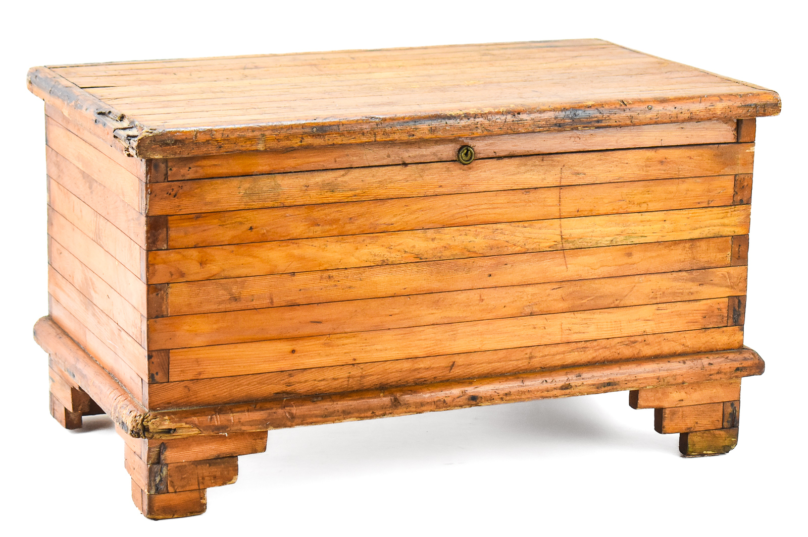 SLATTED PINE STORAGE CHEST