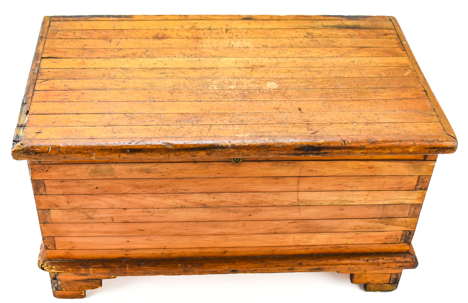 SLATTED PINE STORAGE CHEST