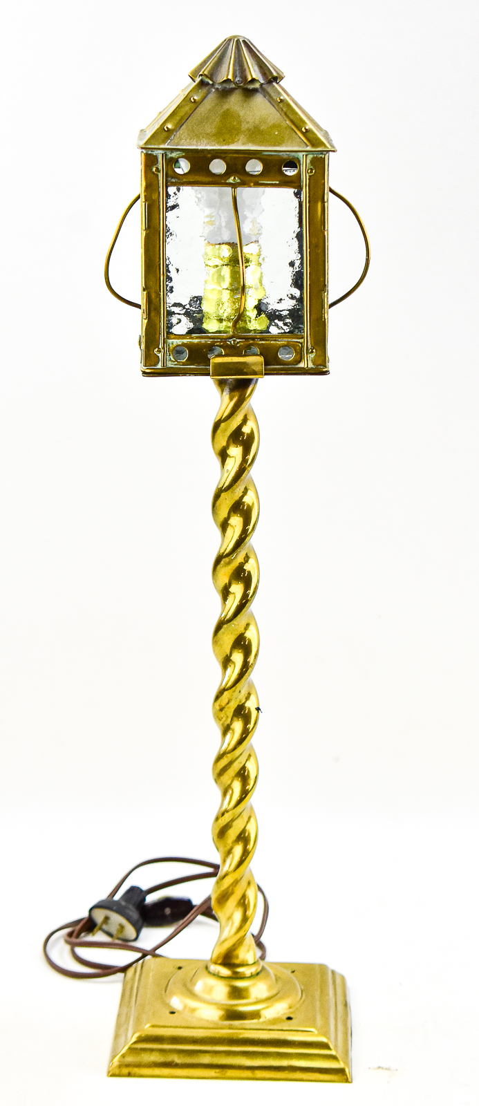 ARTS & CRAFTS STYLE LANTERN TABLE LAMP