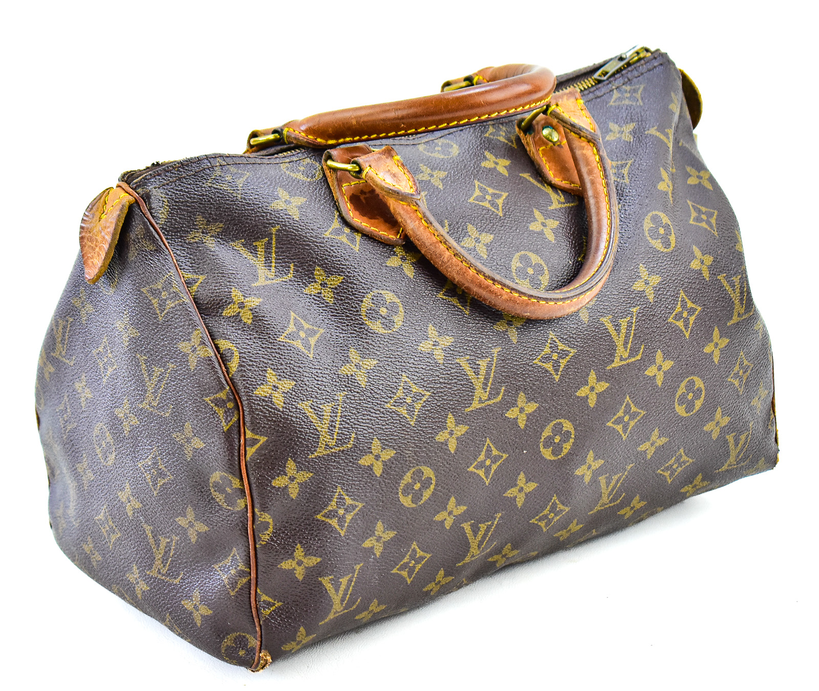 VINTAGE LOUIS VUITTON "SPEEDY" MONOGRAM HANDBAG