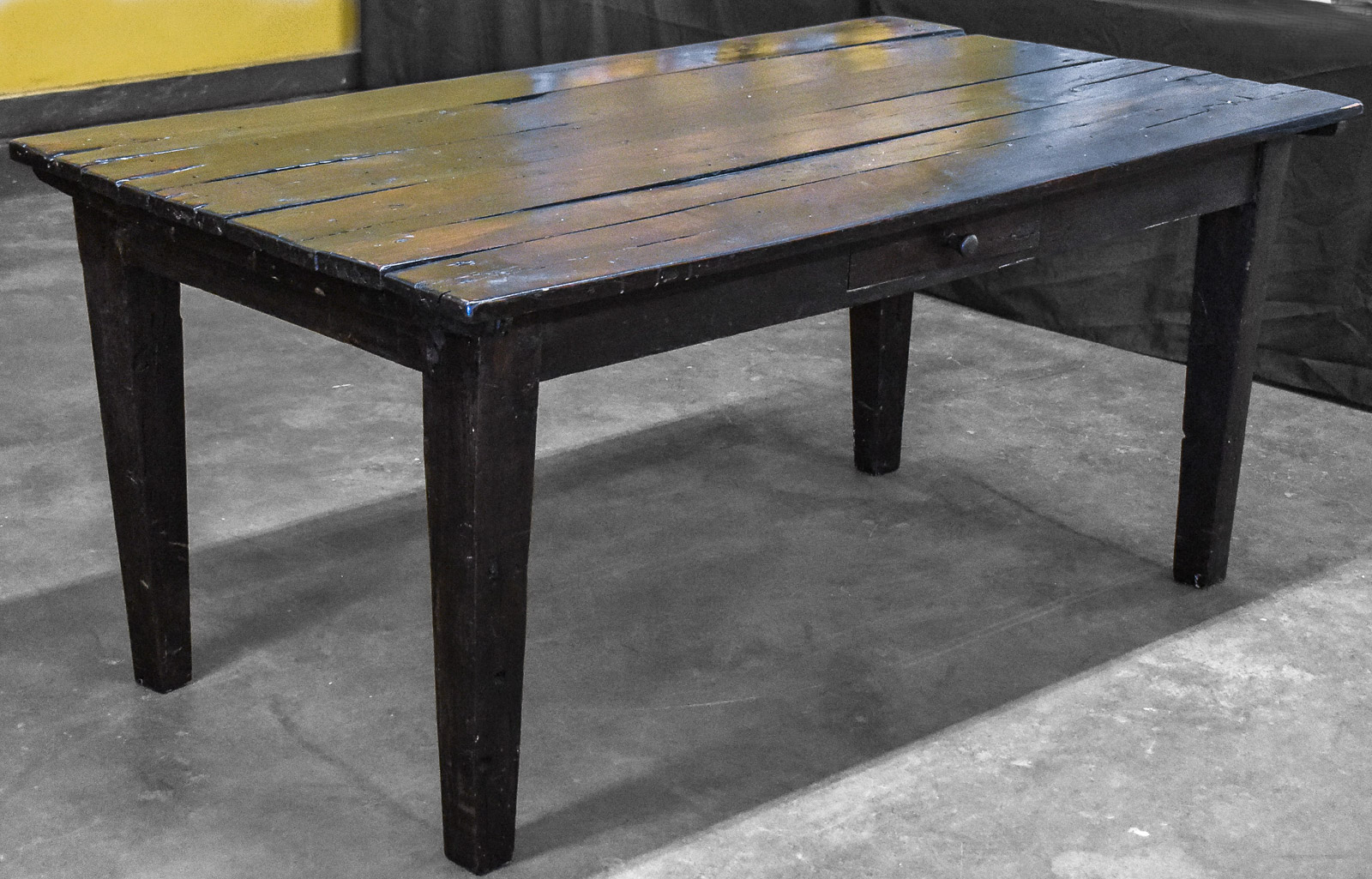 AMERICAN PRIMITIVE-STYLE FARM TABLE; C. LATE 19TH CENTURY