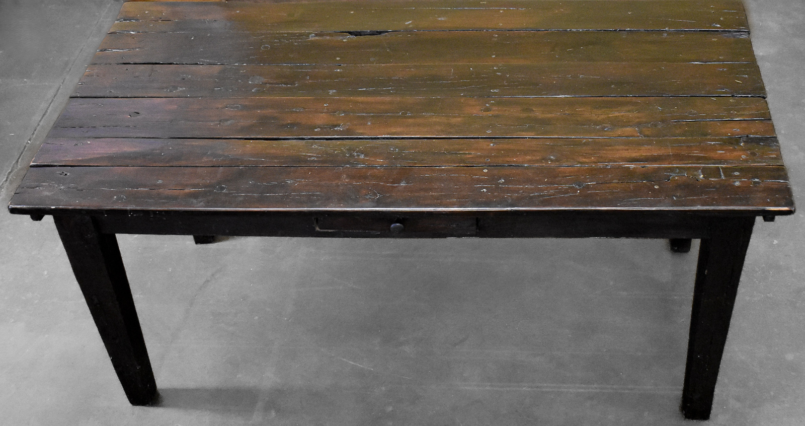 AMERICAN PRIMITIVE-STYLE FARM TABLE; C. LATE 19TH CENTURY