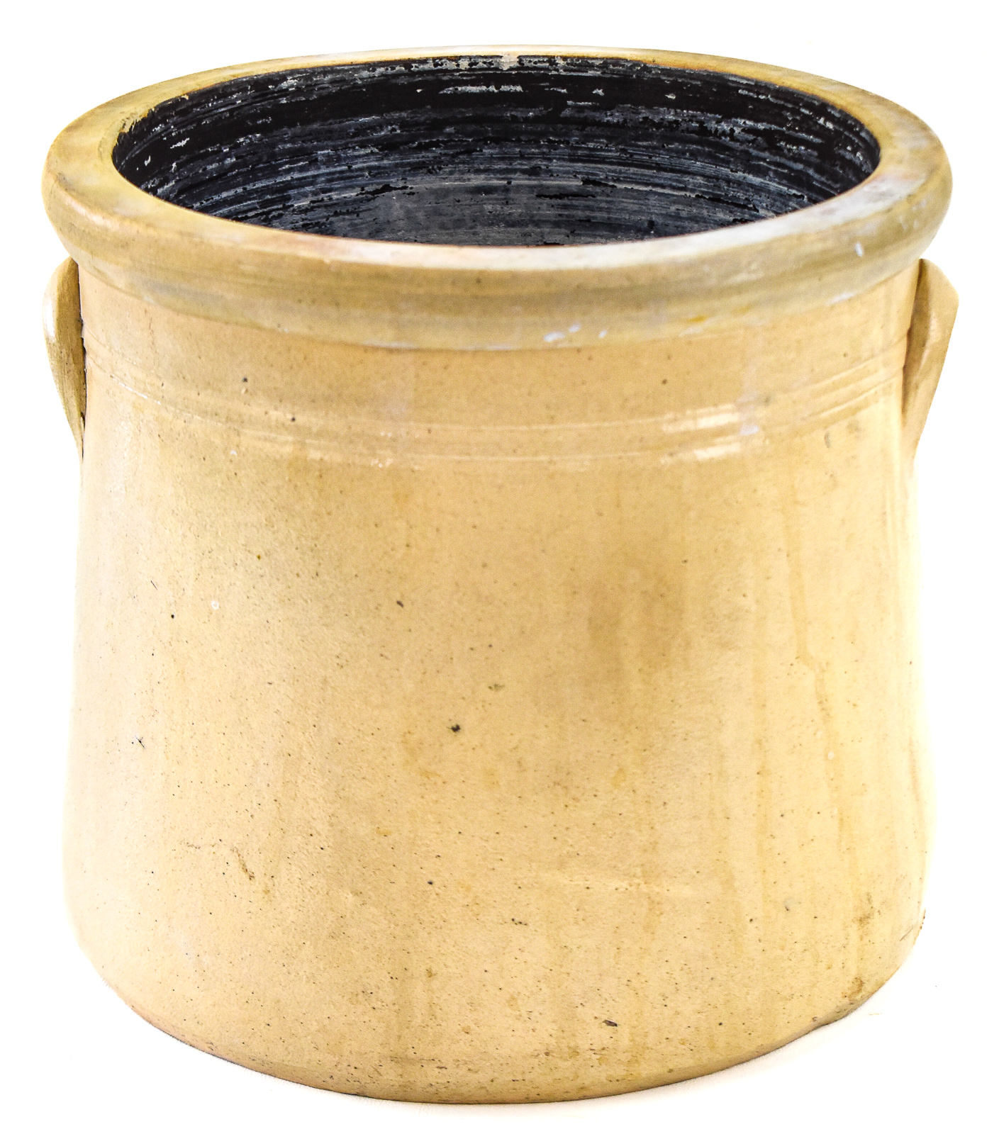 THREE-GALLON STONEWARE CROCK WITH COBALT BIRD