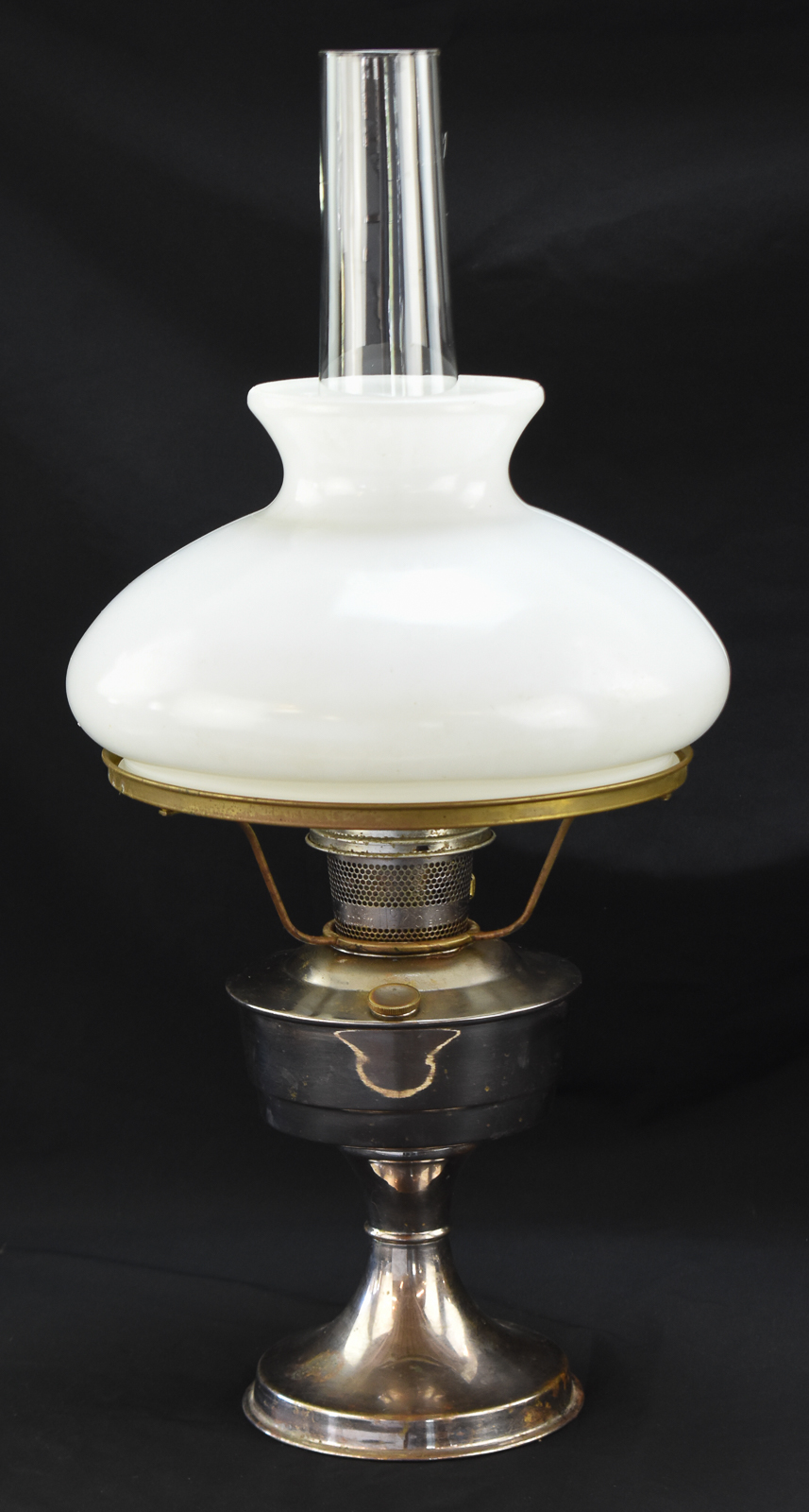 ALADDIN MODEL No. 21C NICKEL-PLATED LAMP