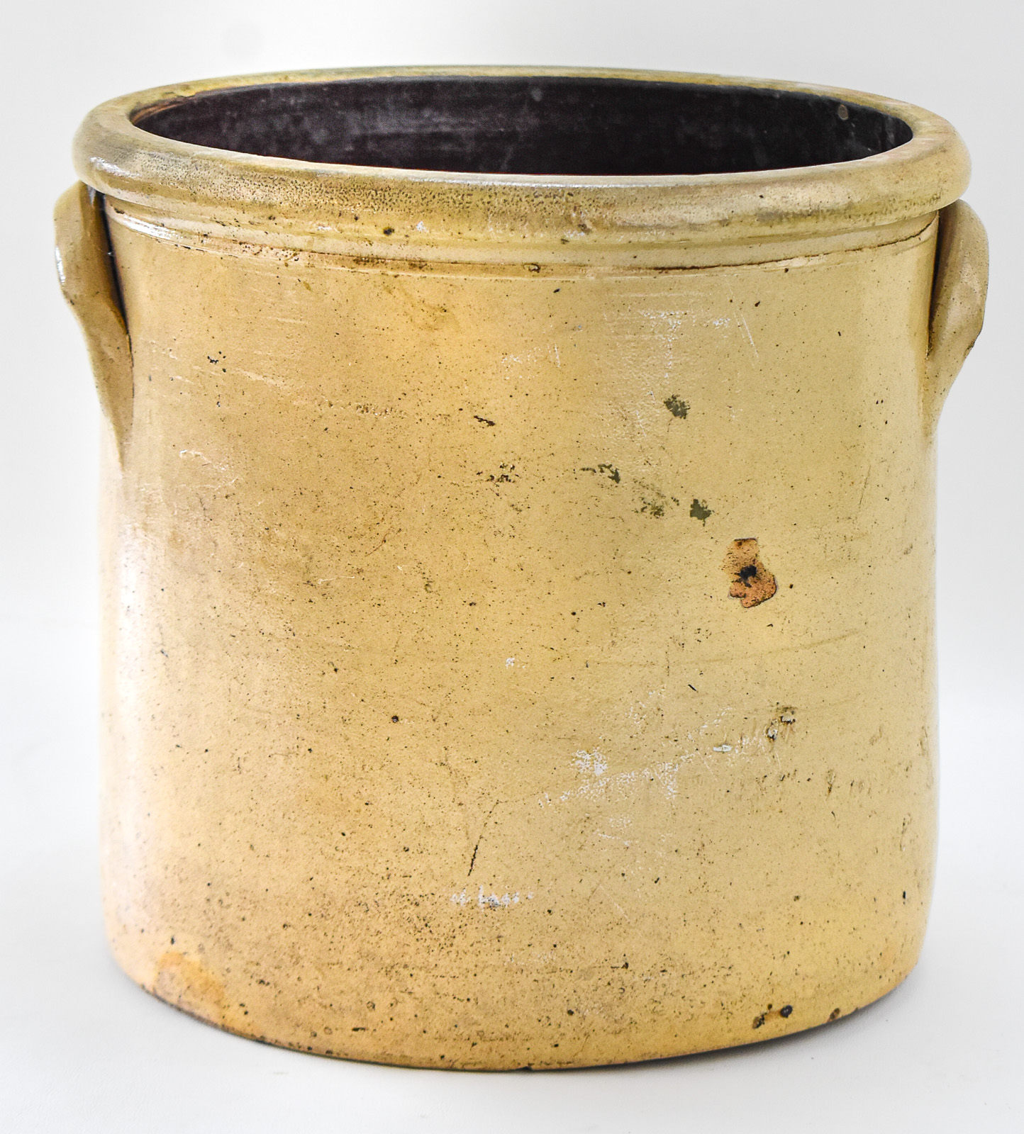 NORTON & FENTON THREE-GALLON SALT-GLAZED STONEWARE CROCK