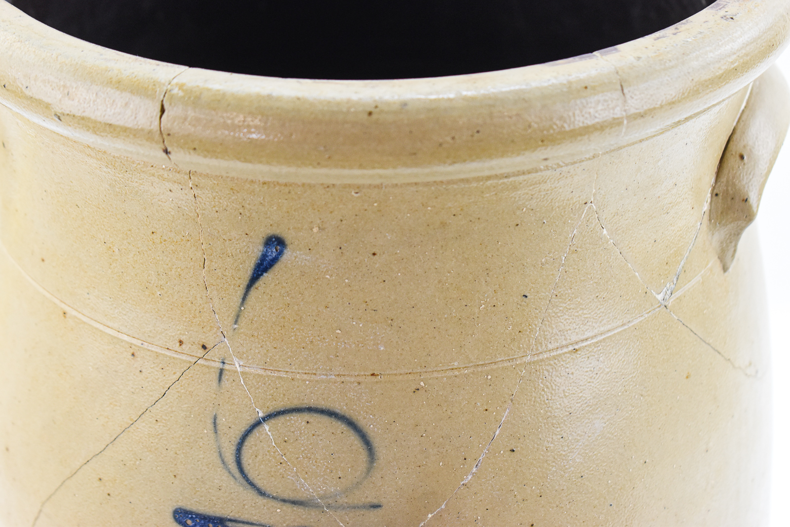 RED WING STONEWARE COMPANY SIX-GALLON STONEWARE BUTTER CHURN CROCK